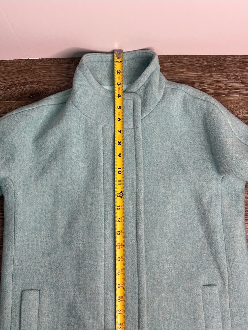 J.Crew Re-Imagined Mint Green Cocoon Coat Size 2 NWT - Picture 15 of 16